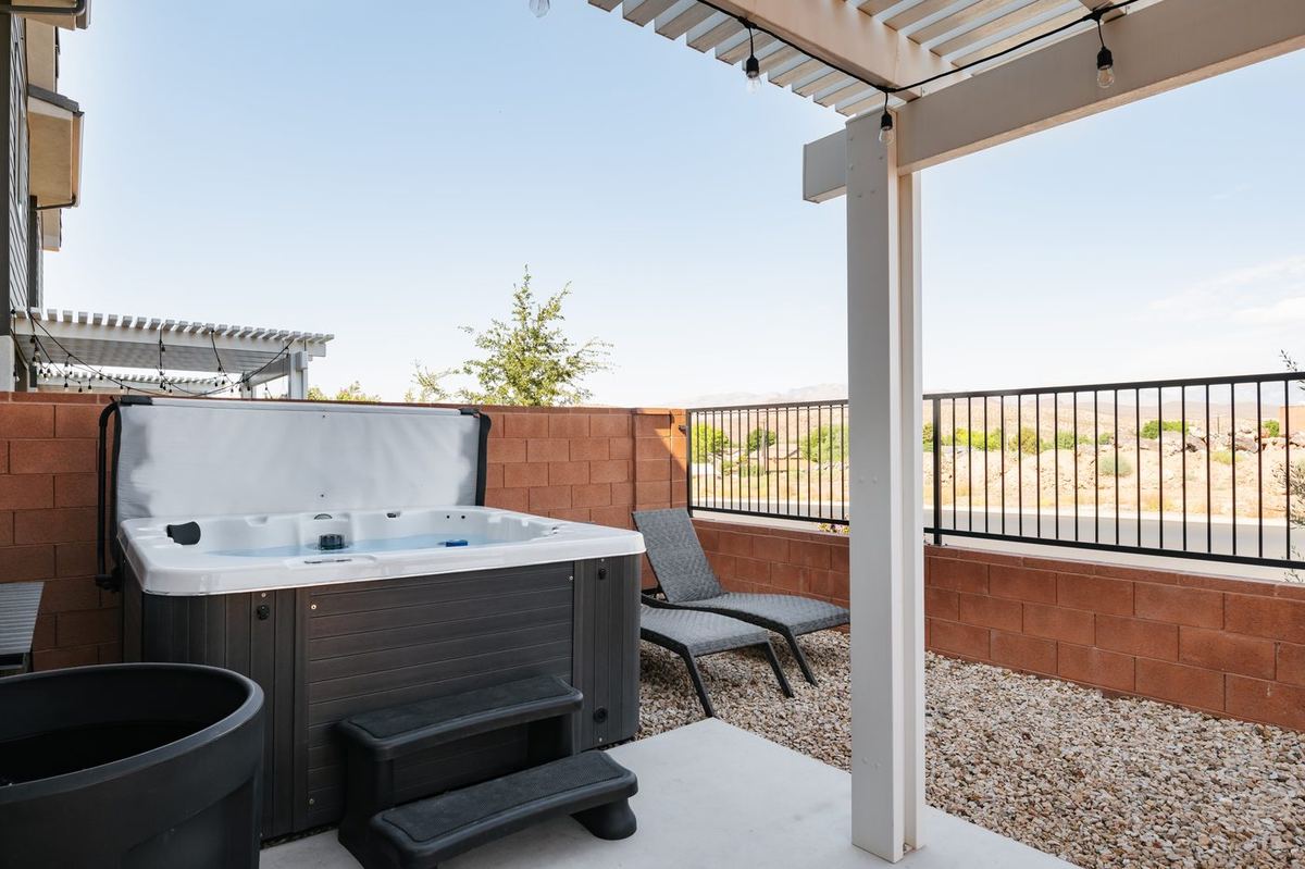 Hot tub patio